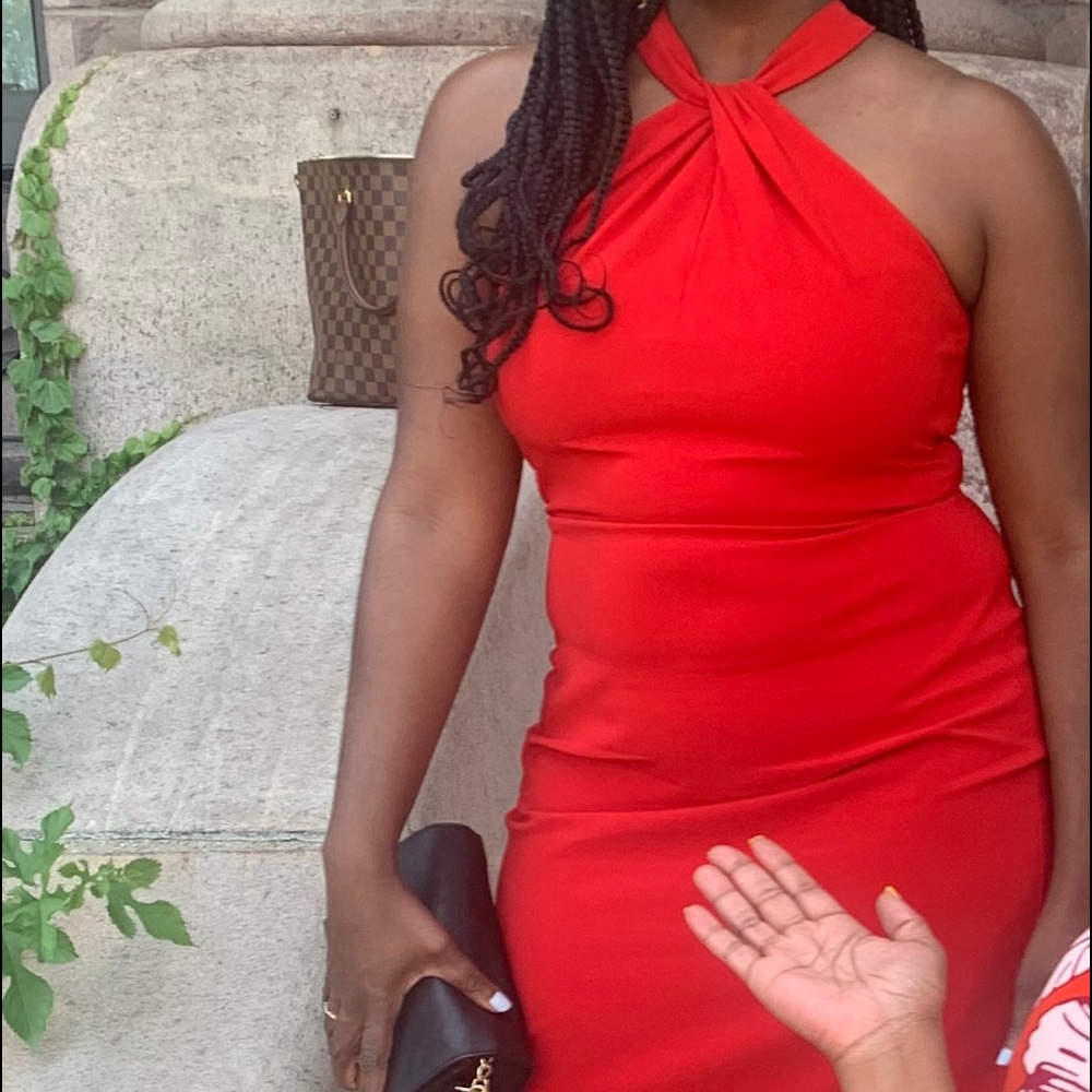 Red dress